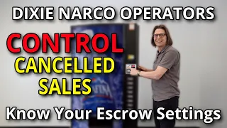 Dixie Narco Soda Vending Machine Escrow ESC Settings