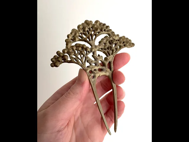 Art Nouveau Hair Comb Replica video thumbnail
