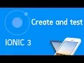 Ionic 3 Tutorial Create run mobile app