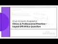 Civil FE Exam - Ethics Professional Practice