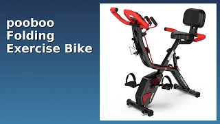 REVIEW 2025 Pooboo Folding Exercise Bike Features 