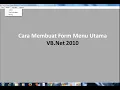 Membuat MDI Form Menu Sub Menu pada Form di VB Net 2010