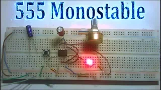 555 Timer in Monostable Mode
