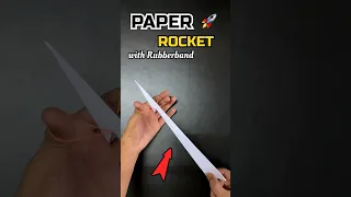 How To Make Paper Rocket Rubberband Plane Shorts  How To Make Paper Rocket Rubberband Plane Shorts