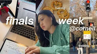 FINALS WEEK at Cornell study vlog productive baking