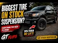 Toyota Sequoia - BIGGEST TIRE on Stock Suspension