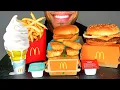ASMR McDonald s Ice Cream Cone Cheesy Quarter Pounder Chicken Nuggets Fries Fish Fillet Big Bites