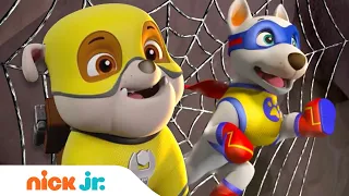 Download Superhero Rubble Saves Bunnies From Spider Web w/ PAW Patrol Skye! | Rubble \u0026 Crew MP3