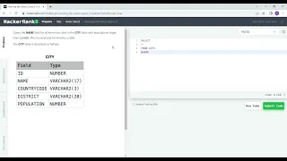 HackerRank SQL Revising the Select Query 2 SQL Learning