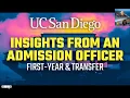 Insight from an Admission Officer Webinar