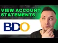 How To View Statement Of Account In BDO Online 2024 - FULL GUIDE