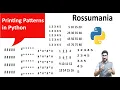 Printing Patterns in Python Python Full Course for Beginners in Hindi Urdu