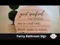 Funny Bathroom Decorating Signs Bathroom Decor Farmhouse Sign Art for Wall