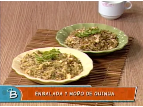 Ensalada y moro de quinua