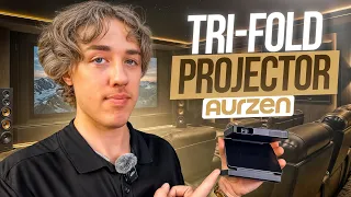 World’s First Tri-Fold Portable Projector - Aurzen Zip Pro