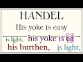 Lagu Handel - His yoke is easy (Messiah) - Animation