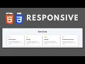 Responsive Services Section using HTML CSS and FlexBox Beginner Tutorial