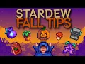 10 FALL Tips Tricks for Stardew Valley 1 6
