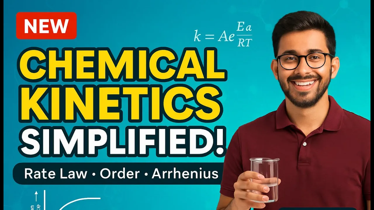 Chemical Kinetics Simplified | Rate of Reactions, Order, Rate Law & Arrhenius Equation