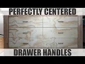 How To Install Drawer Handles on Cabinets - Perfectly Centered
