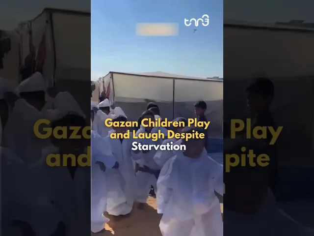 ⁣Children sing & play to nursery tunes in G@za despite looming hunger, chilly cold & lack of shelter.