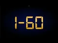 Random Number Generator 1-60 Gold numbers set digital metal