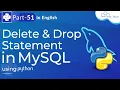 Python MySQL - Delete Drop Statement in MySQL Python Programming Tutorial