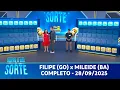 Download Lagu Vinte e Um da Sorte - Filipe (GO) x Mileide (BA) | Tele Sena Semanal (28/09/2025)