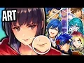 Reviewing Fire Emblem Heroes Art - cuboon HACCAN Fujiwara Senri Kita Yusuke Kozaki Part 1