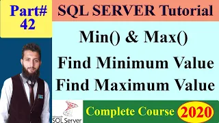 SQL Complete Course 42 - Aggregate Functions Min and Max Function Find Minimum Maximum value