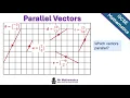 Parallel Column Vectors Lesson Worksheet GCSE Higher Maths Mr Mathematics