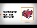 Choosing the Right Size Generator The Home Depot