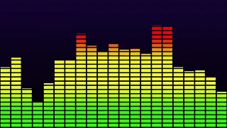 Simple Vintage Equalizer Music Bars Meter Loop Visualizer Background 4K Free 60 min