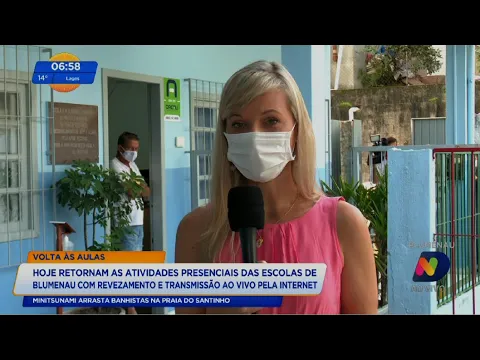 Revezamento e transmissão por internet: entenda a volta às aulas em Blumenau