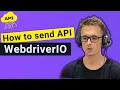 WebdriverIO - how to send API request from UI framework