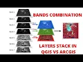 Qgis vs Arcgis composite Bands Layerstack