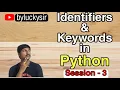 Identifiers in Python Python tutorial for fresher Core Python course
