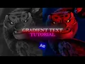 gradient text after effects tutorial