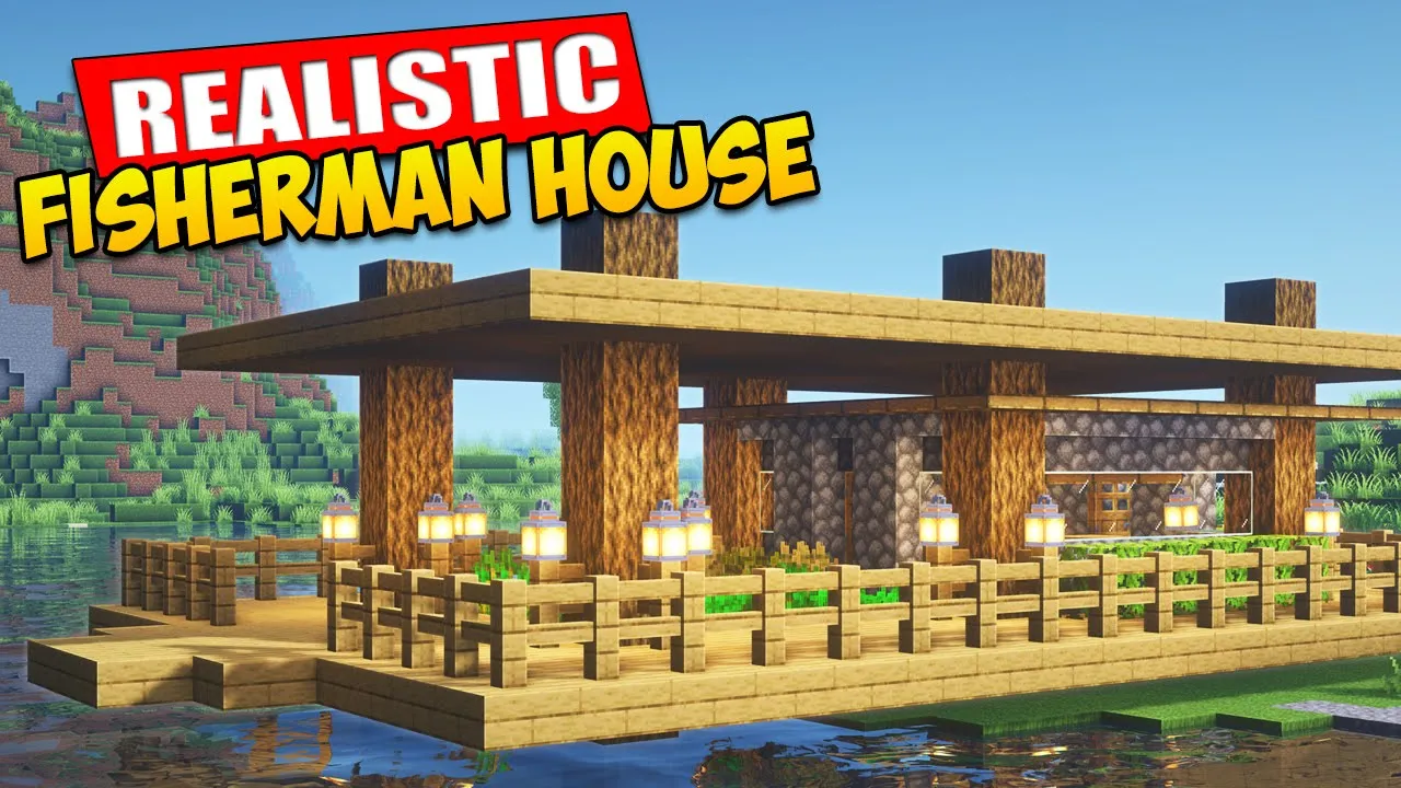 Minecraft: How to Build a Fisherman House Tutorial ⚒️