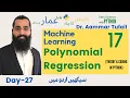 57 - Polynomial Regression Model Machine Learning in Python- Day-27