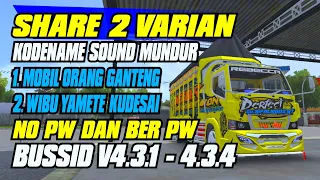 share 2 varian kodename sound mundur orang ganteng dan wibu yamete bussid v4 3 4