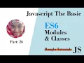 Javascript ES6 module classes Javascript Bangla Tutorials