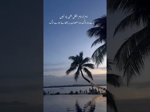 شکل بھی یاد نہیں