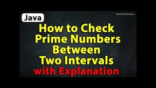 Java Program to Check Prime Numbers Between Two Intervals