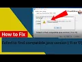 How to fix Failed to find compatible java version 11 or 17 Jenkins Installation problem