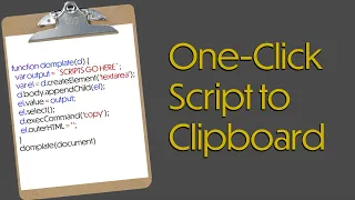 Keep Your Boilerplate JavaScript in a Bookmarklet