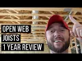 Open Web Floor Trusses One Year Review - Would We Use Them Again