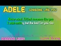 Download Lagu Adele Someone Like You - Karaoke with Teks Lyric