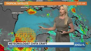 Gulf weather update System in Gulf has 60 chance of development potential landfall Saturday