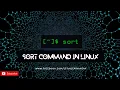 Sorting in Linux using sort command